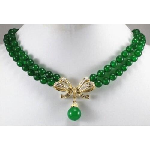 Free shipping Beautiful White Pink Black Pearl Green Purple jade Wedding Necklace Pendant 20"