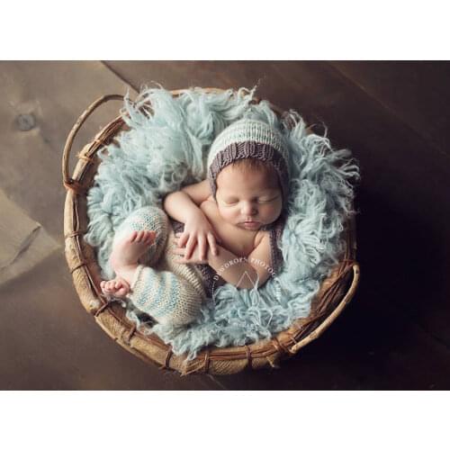 Free shipping,Newborn hat,baby Vintage hat and pants baby set newborn knitting photography props baby shower gift size:0-1m,3-4m