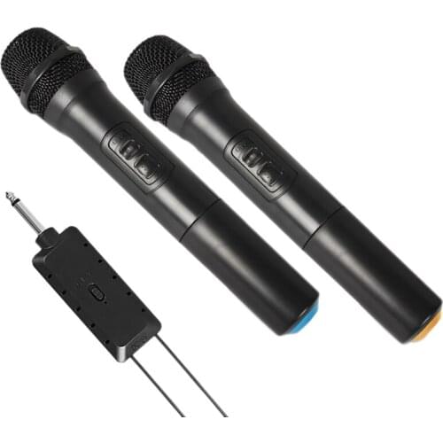 Wireless Microphone Handheld Microphone with Charging Receiver and 3.5mm Adapter 200 Inches