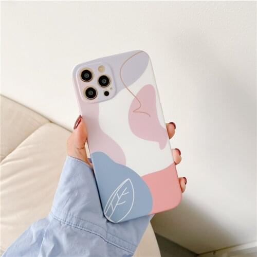 ZUIDID Geometry Splice Phone Case For iPhone XR 7 11 Pro Max 12 8 Plus X XS SE2020 Fashion Art Soft Silicone Back Cover Fundas