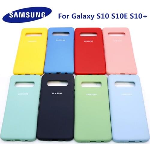 S10 plus Case for Samsung Galaxy S10 Plus/S10e Silky Silicone Cover High Quality Soft-Touch Back Protective Shell S10+ S 10