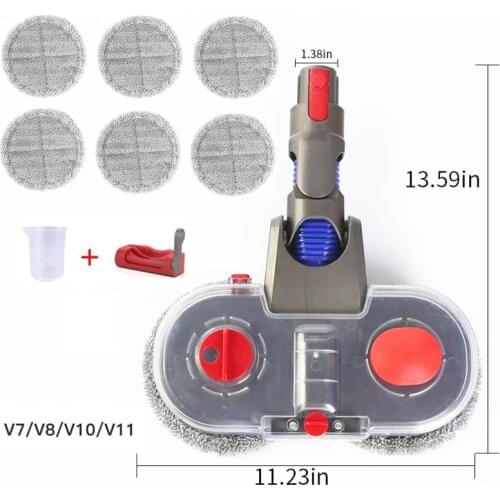 Electric Mopping Brush + Vacuum Cleaner Cleaning Cloth for Dyson V7 V8 V10 V11 Replaceable Parts