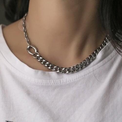 Stainless Steel Cuban Cable Mix Chain Pendant Necklaces For Women Girls Round Coin Charm Necklace Jewelry Wholesale DN290