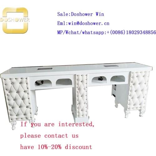 Nails double table salon manicure with bar nail table for luxury nails table