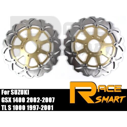 Motorcycle Front Brake Disks Discs Brake Rotors For SUZUKI TLS 1000 1997 - 2001 GSX 1400 2002 - 2007 GSX-1400 GSX1400 TLS1000