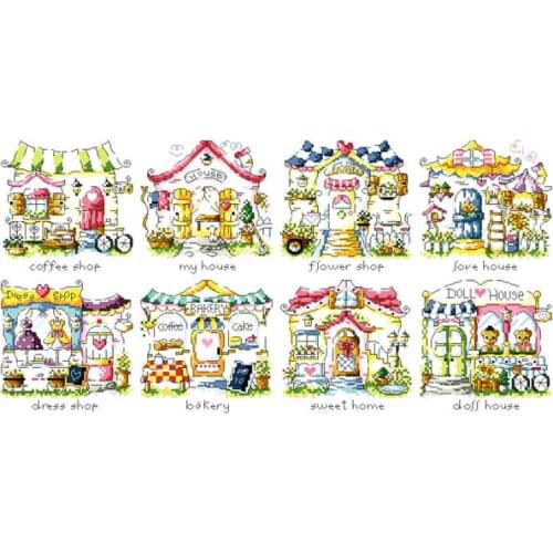 Gold Collection Lovely Counted Cross Stitch Kit The Village in Fairy Tale Fairytale Wonderland Story Fairyland SO