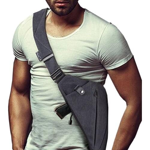 Anti-theft Chest Bag Multifunction Tactical Storage Gun Bag Holster Pistol Handgun Pouch Left Right Nylon Shoulder Bag Hunting