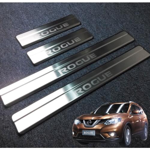 Rogue Stainless Steel Door Sill Scuff Plate Fit for Nissan Rogue 2014-2020