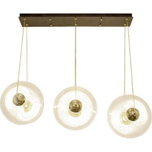 Nordic clear Kaleidoscope glass ball pendant lights bedroom living room dining room modern shop Luxury hanging lamp fixtures