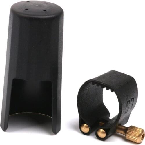 Plastic clarinets Nozzle cap with PU ligature Black