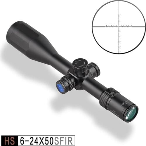 Discovery HS 6-24X50 SFIR FFP Scope First Focal Plane Optical Riflescopes 1/10 MIL Illuminated Reticle Hunting Sights Fit .308