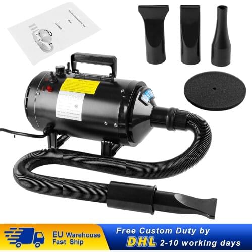 2400w 2800W professional dog dryers Pet Hair Dryer Adjustable Cat Grooming Air Blower Adjustable temperature with 3 nozzles