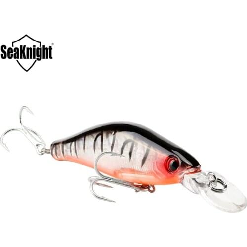 SeaKnight Minnow SK043 Suspending Saltwater Minnow Fishing Lure 6.5g 65mm 0-1.2M Fishing Lure Wobbler Minnow Crankbait VMC Hooks