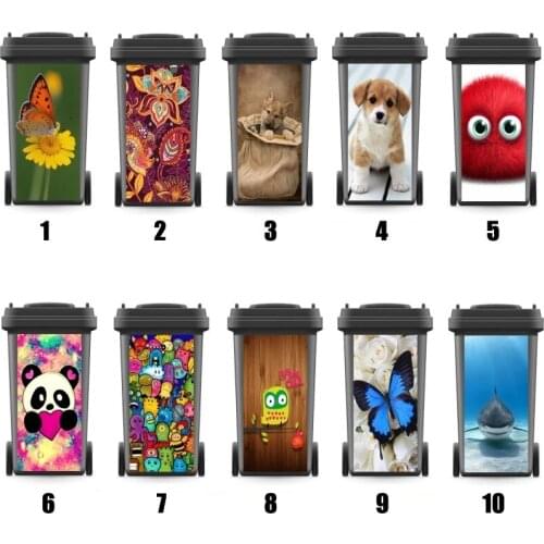 Modern Renew Rubbish Bin Sticker Vinyl Removable Waterproof Sticker Decals Fashion Ktichen Accessories Home Decoration Gift