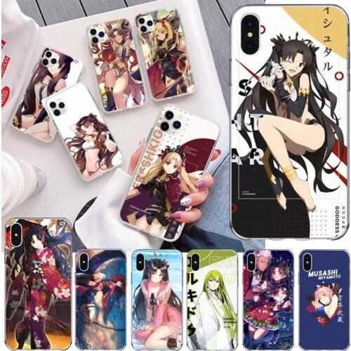 YJZFDYRM Ishtar Archer Fate Grand Order anime Soft black Phone Case for iPhone 11 pro XS MAX 8 7 6 6S Plus X 5S SE 2020 XR cover