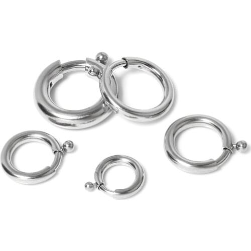 2pcs/lot 316 Stainless Steel Round Claw Spring Ring Clasp Hook For Jewelry Making jewelry Clasp For Necklace Bracelet Connectors