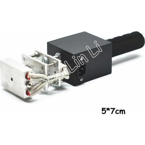 110V/220V Leather Embossing Tool 5*7cm Handheld Hot Stamping Machine Manual Logo Embosser Electrical Brand Printing