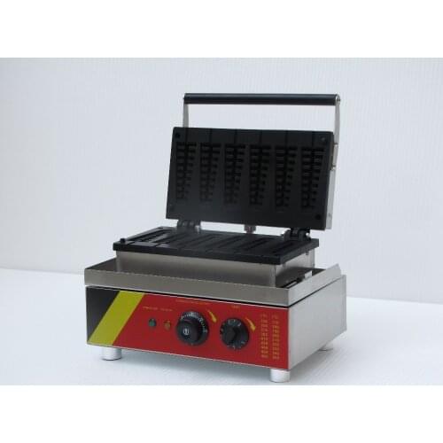 Commercial 110v 220-240v Lolly Waffle Make 6 PCS Waffle hotdog stick