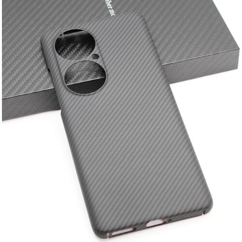 600D Aramid fiber Carbon fiber phone case For Huawei P50Pro Lighter and thinner fine lines protective hard shell