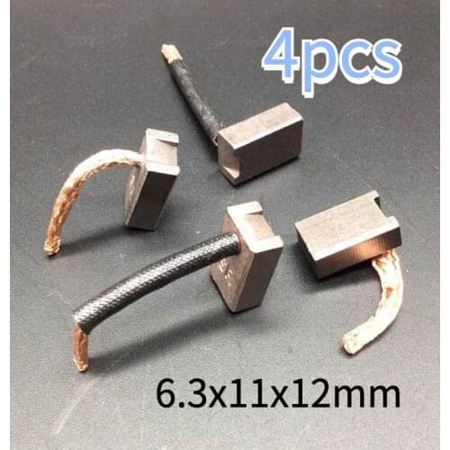 4pcs 6.3x11x12mm car Starter Motor Carbon Brush for xiali Suzuki Grand Vitara