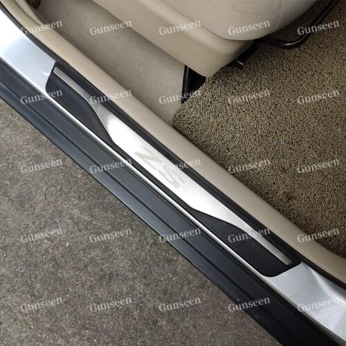 Car Styling For Mg Zs 2017 2020 2019 2018 Accessories Stainless Steel Door Sill Trim Protectors Scuff Palte Guard Auto Sticker