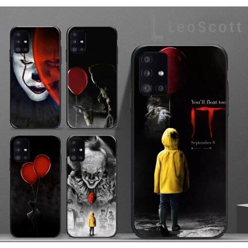 Hot Pennywise Clown Float It Horror Cartoon Phone Cases For Samsung A50 A51 A71 A31 A21S S8 S9 S10 S20 S21 Plus Fe Ultra 4G 5G