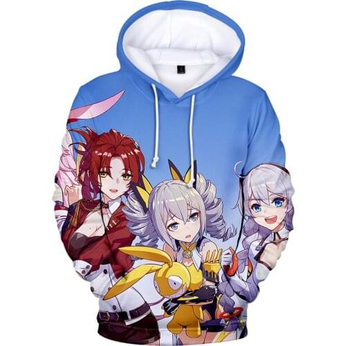 Popular Honkai Impact 3 Fleece Hoodies Yae Sakura Kawaii Women Hooded Sweatshirts Autumn Coats Harajuku Streetwear Anime Clothes