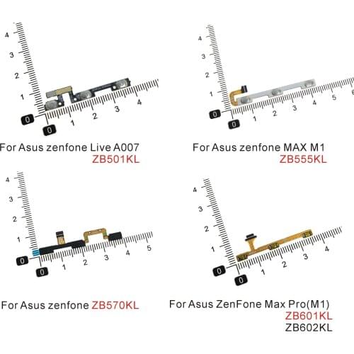 Power On Off Switch & Volume Side Key Button Flex Cable For Asus ZenFone Live A007 MAX M1 Pro ZB501KL ZB555KL ZB570KL ZB601KL