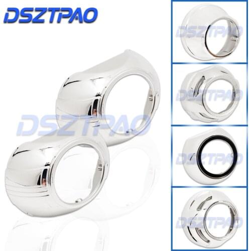 Projector Shrouds For Headlight Lenses Bi-xenon 3.0 Masks Bezels Centric Ring Adapter For Hella 3R G5/Koito Q5/WST Lens Retrofit
