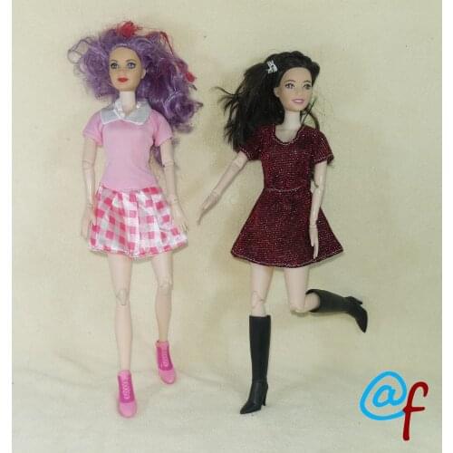 N-28 1-set Doll Skirt Clothes Girl DIY for 1/6 OOAK Beauty Dolls Dress A Brand Head As Gift If 3sets or More