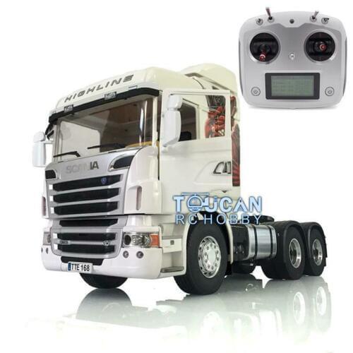 LESU 1/14 RC Metal 6*4 Chassis Sound Sca R730 RC Gripen Tractor Truck Radio THZH0939-SMT3