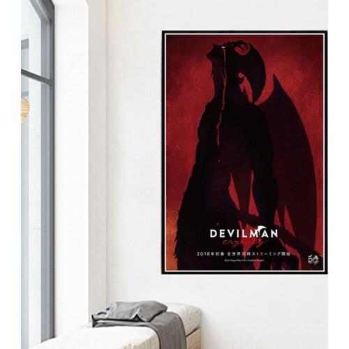 Canvas Home Decoration Printed Painting Wall Art Devilman Crybaby Japan Anime Nordic Pictures Modular Poster Bedside Background