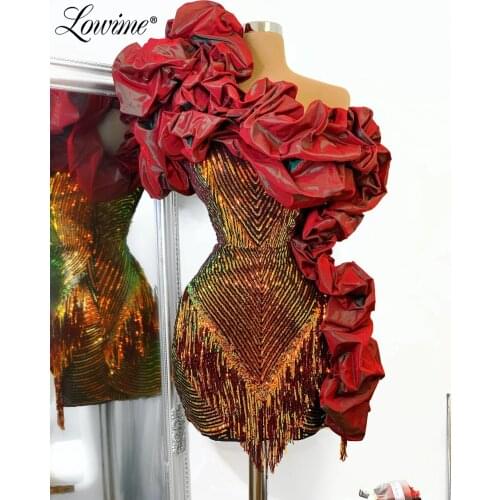 New souq Womens One Shoulder Cocktail Dresses