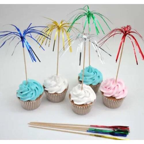 New Cocktail Drinking Picks Sticks Insert Dessert Fruit Tassel lotus For Wedding Decoration Bride To Be Birthday Party Supplies