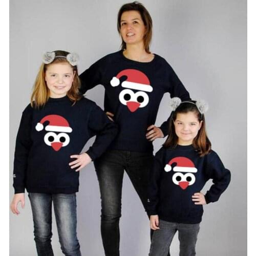 Autumn Christmas Snowman Matching Family Outfits Lovely Sweatshirts Instagramable Long Sleeve Pullover Xmas Tops Family Clothes