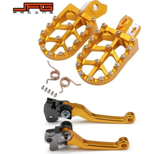 Motorcycle CNC Foot Pegs Pedals Rests Footpegs And Brake Clutch Lever For SUZUKI RMZ250 RMZ 250 2010-2019 RMZ450 2008-2019