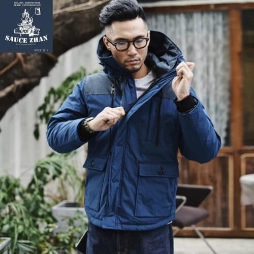 SauceZhan 90% Down Wind Proof Down Jacket Puffer Jacket Men Men Long Down Jacket Winter Jacket Man Down Jacket for Men
