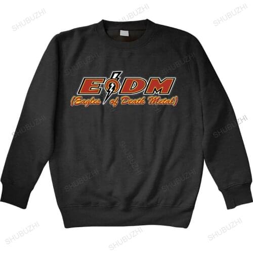 Autumn winter hoodies Eagle of Death Metal EDM Rock Band Logo COTTON warm Man crew neck hoodie