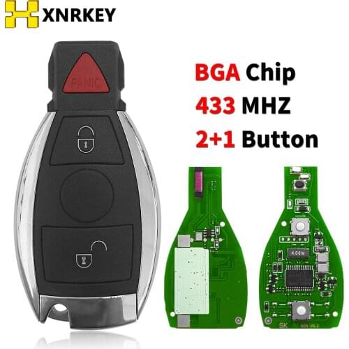 XNRKEY NEC Style 2+1Buttons Remote Smart Car Key 433Mhz For MB Mercedes BENZ E S 2Supports Original NEC BGA Fob