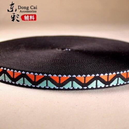 1.5cm 50 yard/lot quality blue red wave shape trim vintga wavy ribbon costume laciness national jacquard webbing lace