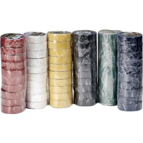 10 pcs per set Electrical 16mm x 10m PVC Insulation/Insulating Tape Flame Retardant 6 Color