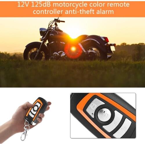 2-way Motorcycle Alarm with Engine Start Remote Control Key Fob Anti-theft Security Alarm System alarma moto 125db Universal