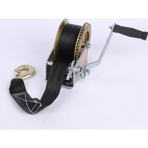 2000lbs-3000LBSx8m Boat Truck Auto Self-Locking Hand Manual Galvanized Steel Winch Hand Tool Lifting Sling