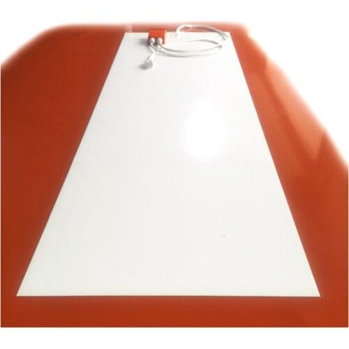 240V 850W 500*1500*1.5mm White Silicone Rubber Heater with digital thermostat on wire 2000mm lead wire