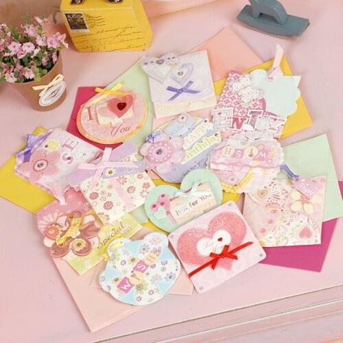 Paper mini greeting cards kids handmade cute birthday cards 3d creative pop up cards