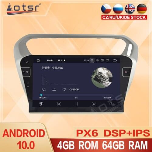 Android 10.0 For PEUGEOT 301 Citroen Elysee 2014 - 2016 Car Radio Multimedia Video Player GPS Navigation 2 din DVD Player 64GB