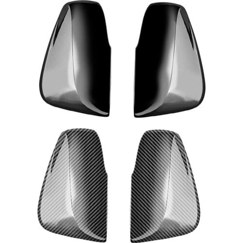 Rearview Side Glass Mirror Cover Trim Frame Side Mirror Caps for Toyota Alphard 2015-2020
