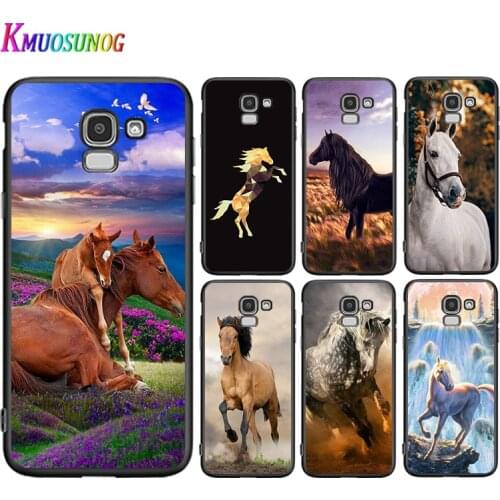 Cute Horse Animal For Samsung Galaxy J2 J3 J4 Core J5 J6 J7 J8 Prime Duo Plus 2018 2017 2016 Phone Case