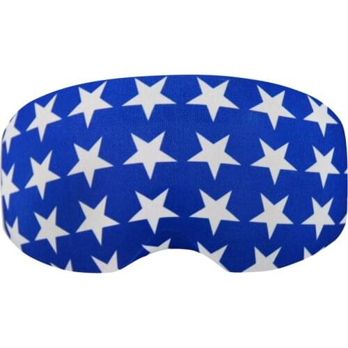 Stars blue ski glasses case