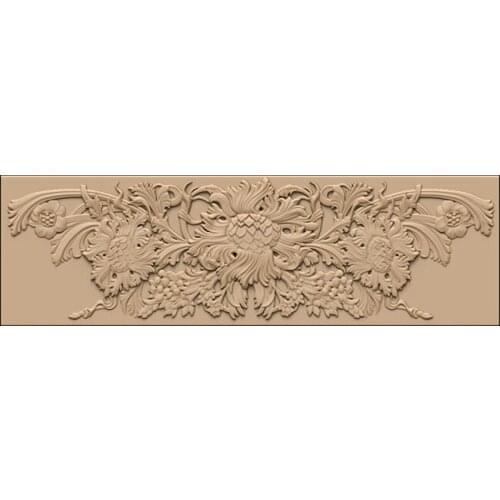 Flower panel 3d model relief for cnc carving engraving in STL file format home decoration decor